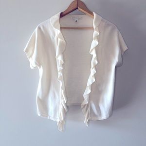 Banana Republic Ruffled Cardigan